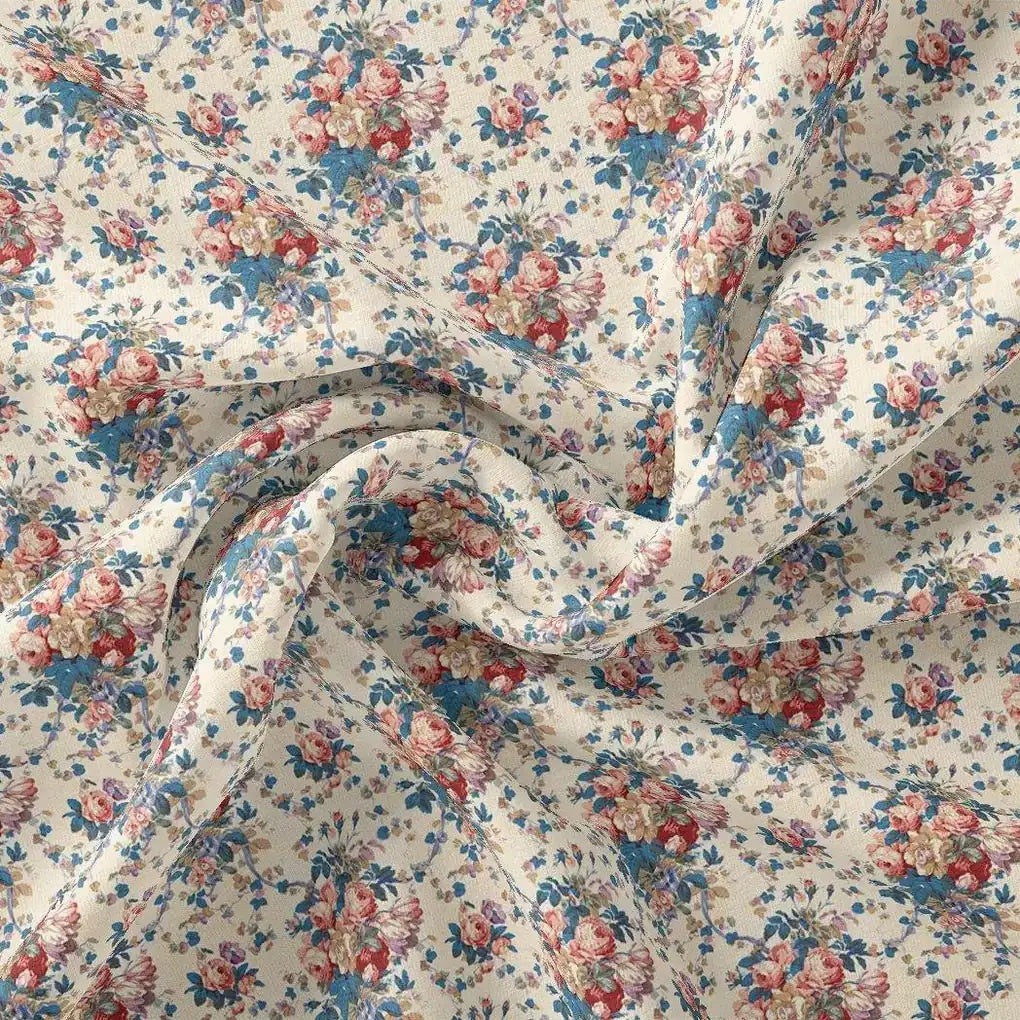Beautiful Ditsy Flowers On Blue Digital Printed Fabric - Kora Silk – ks 0 ta05681 110 beautiful ditsy flowers on blue digital printed fabric kora silk 1