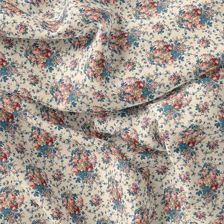 Beautiful Ditsy Flowers On Blue Digital Printed Fabric - Kora Silk – ks 0 ta05681 110 beautiful ditsy flowers on blue digital printed fabric kora silk 3