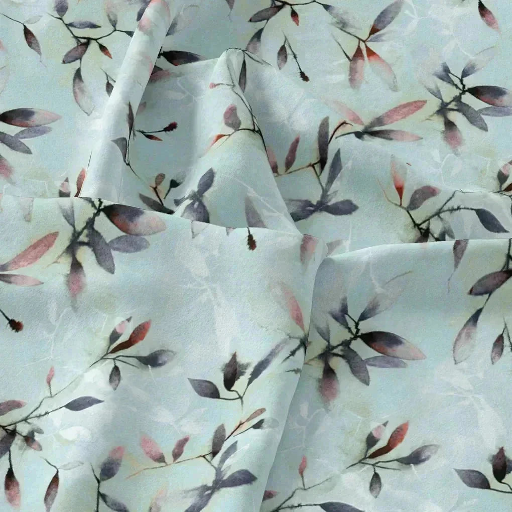 Bluish Thin And Light Leaves Digital Printed Fabric - Kora Silk – ks 0 ta05861p2 110 bluish thin and light leaves digital printed fabric kora silk 3