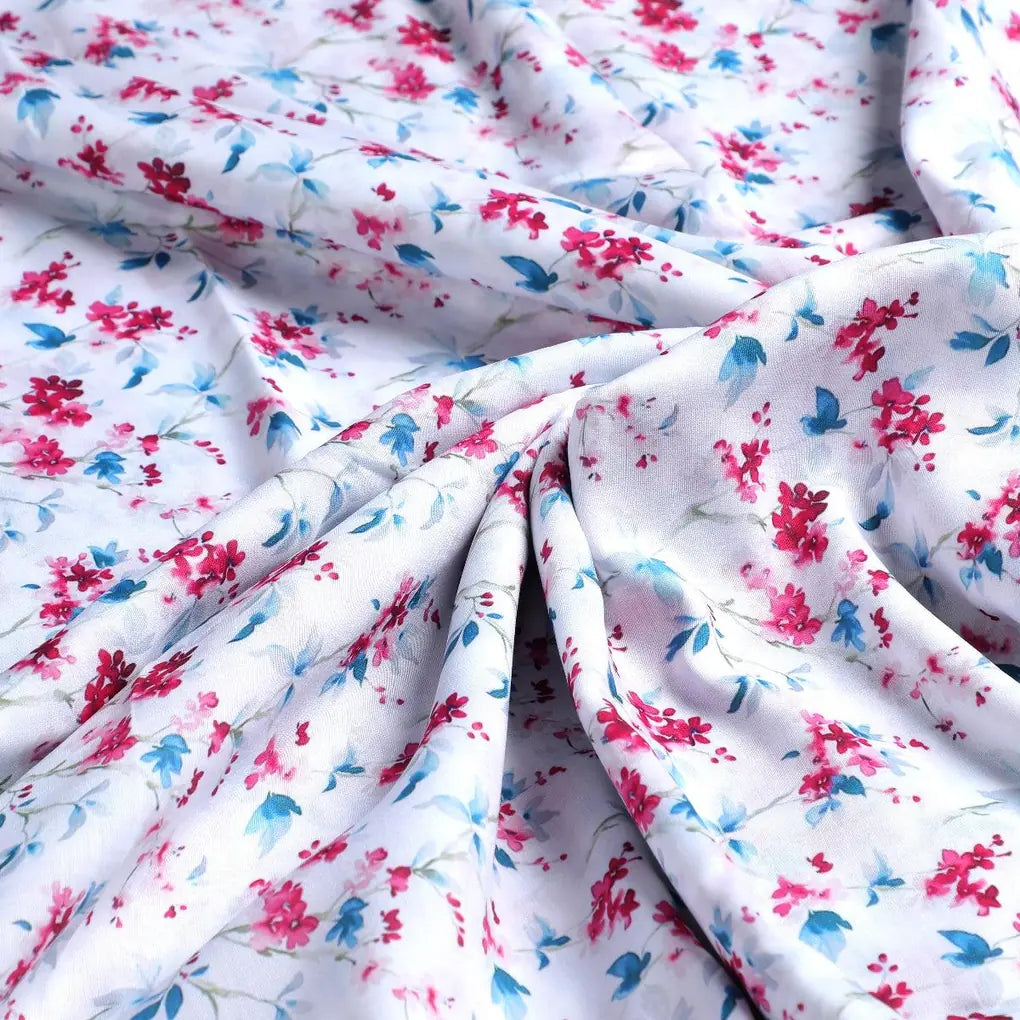 Beautiful Garden Iris Flower Digital Printed Fabric - Kora Silk – ks 0 ta05925 110 beautiful garden iris flower digital printed fabric kora silk 3