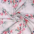 Red Flower Digital Printed Kora Silk Fabric – ks 0 ta059450 111 red flower digital printed kora silk fabric 1