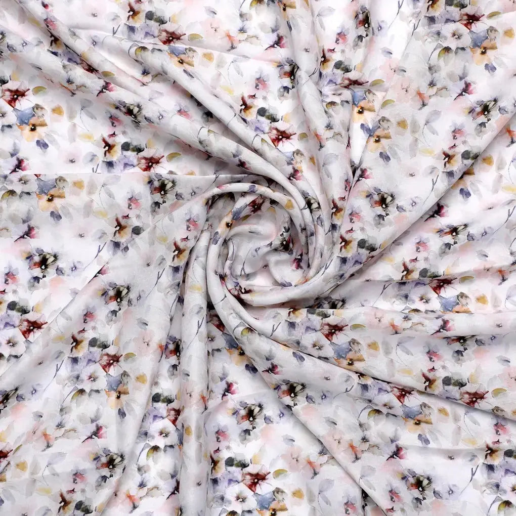 Vintage Pattern Of Chintz And Leaves Digital Printed Fabric - Kora Silk – ks 0 ta06061 110 vintage pattern of chintz and leaves digital printed fabric kora silk 1