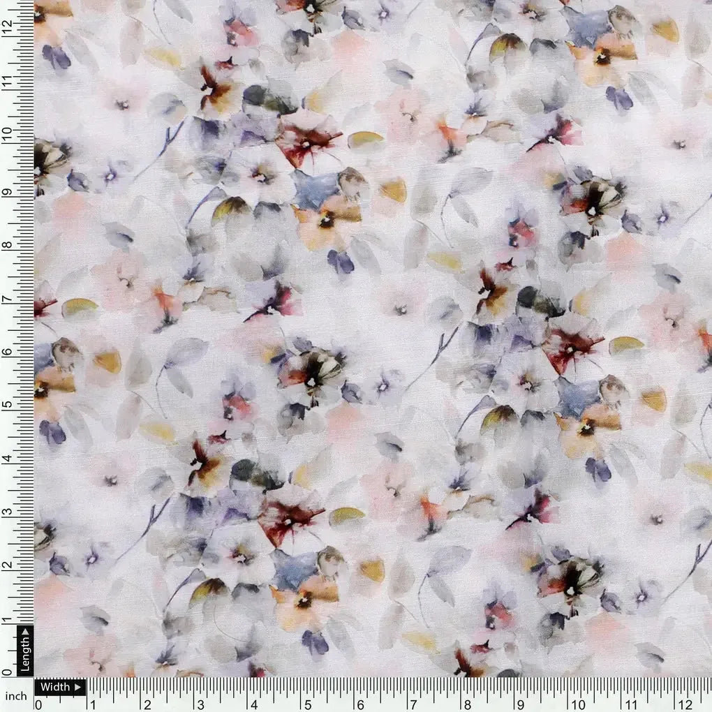 Vintage Pattern Of Chintz And Leaves Digital Printed Fabric - Kora Silk – ks 0 ta06061 110 vintage pattern of chintz and leaves digital printed fabric kora silk 4