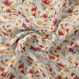 Daisy Branch Of White Flower Digital Printed Fabric - Kora Silk – ks 0 ta06071 110 daisy branch of white flower digital printed fabric kora silk 1