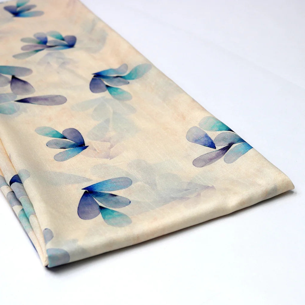 Leaves Digital Printed Fabrics – ks 0 ta06258blue 110 leaves digital printed fabrics