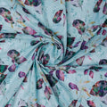 Watercolour Autumnal Leaves With Green Sprinkle Digital Printed Fabric - Kora Silk – ks 0 ta06364b 110 watercolour autumnal leaves with green sprinkle digital printed fabric kora silk 1