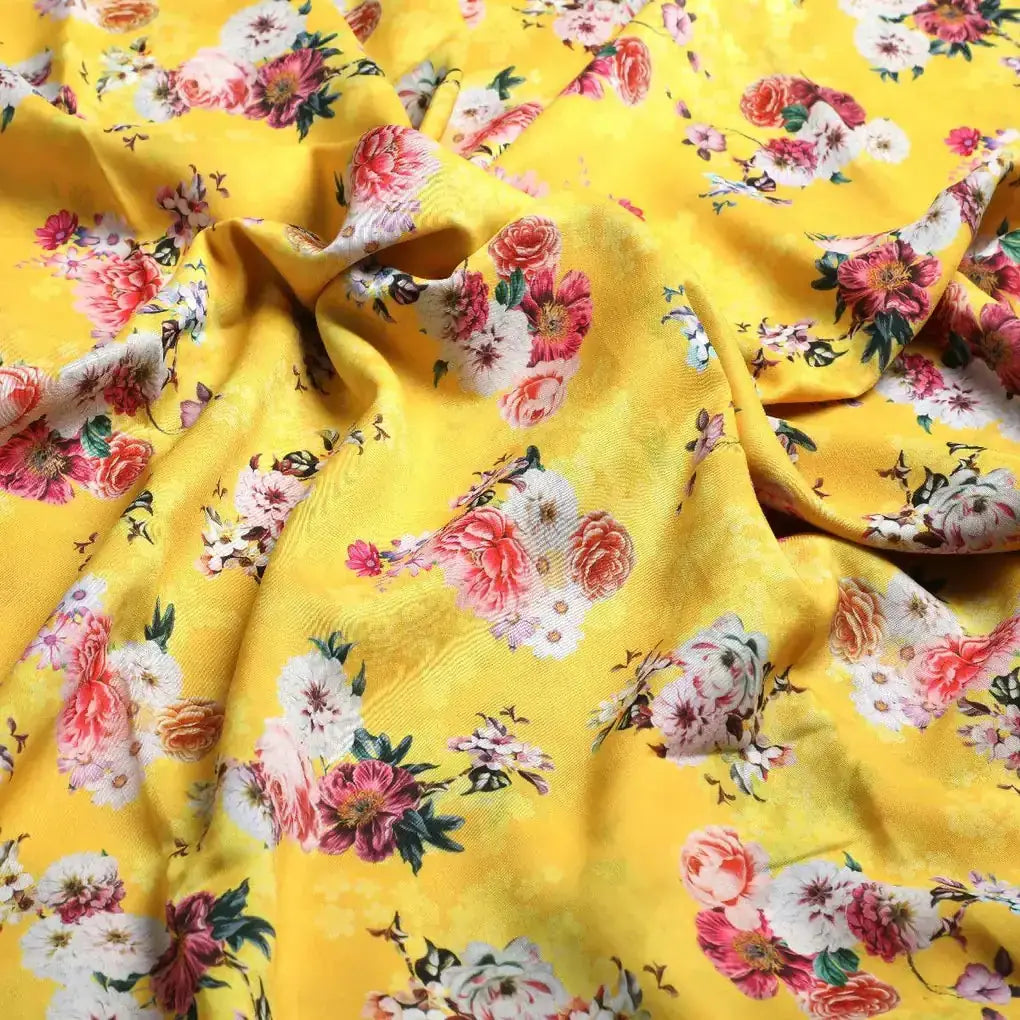 Beautiful Yellow Base Floral Bunch Digital Printed Fabric – ks 0 ta06677 110 beautiful yellow base floral bunch digital printed fabric 3