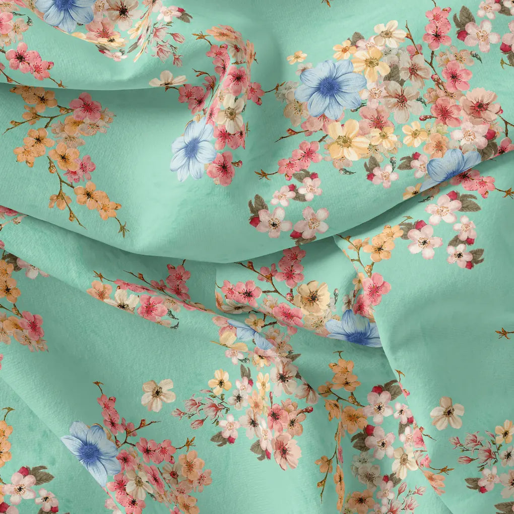 Lovely Geranium Flower Digital Printed Fabric - Kora Silk – ks 0 ta07214p5 110 lovely geranium flower digital printed fabric kora silk 4