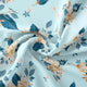 Flower On Ocean Blue Digital Printed Fabric - Kora Silk – ks 0 ta07233p1 110 flower on ocean blue digital printed fabric kora silk 1