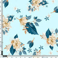 Flower On Ocean Blue Digital Printed Fabric - Kora Silk – ks 0 ta07233p1 110 flower on ocean blue digital printed fabric kora silk 4