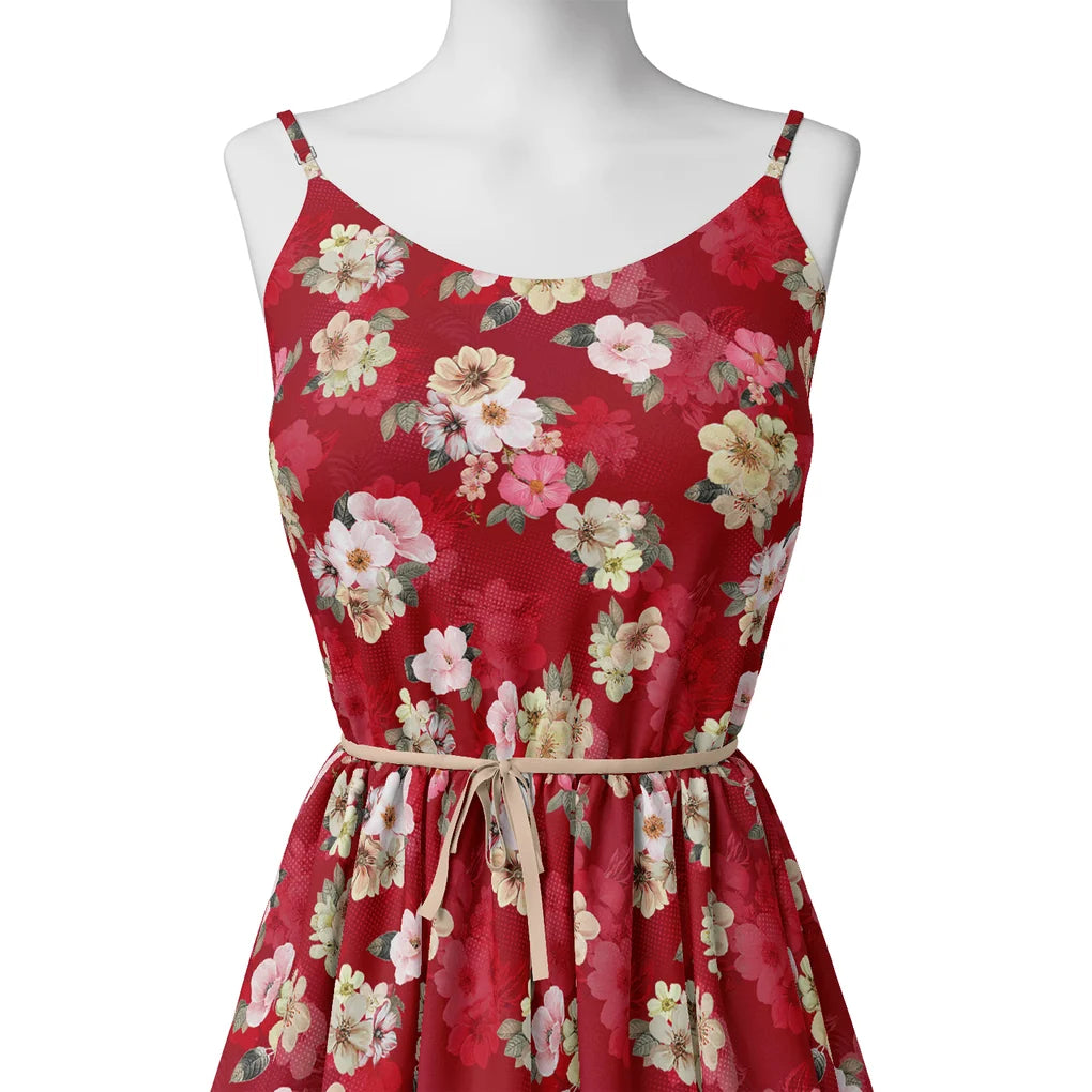 Big Narcissus Multi Colour Flower Digital Printed Fabric - Kora Silk – ks 0 ta07418p9 110 big narcissus multi colour flower digital printed fabric kora silk 2