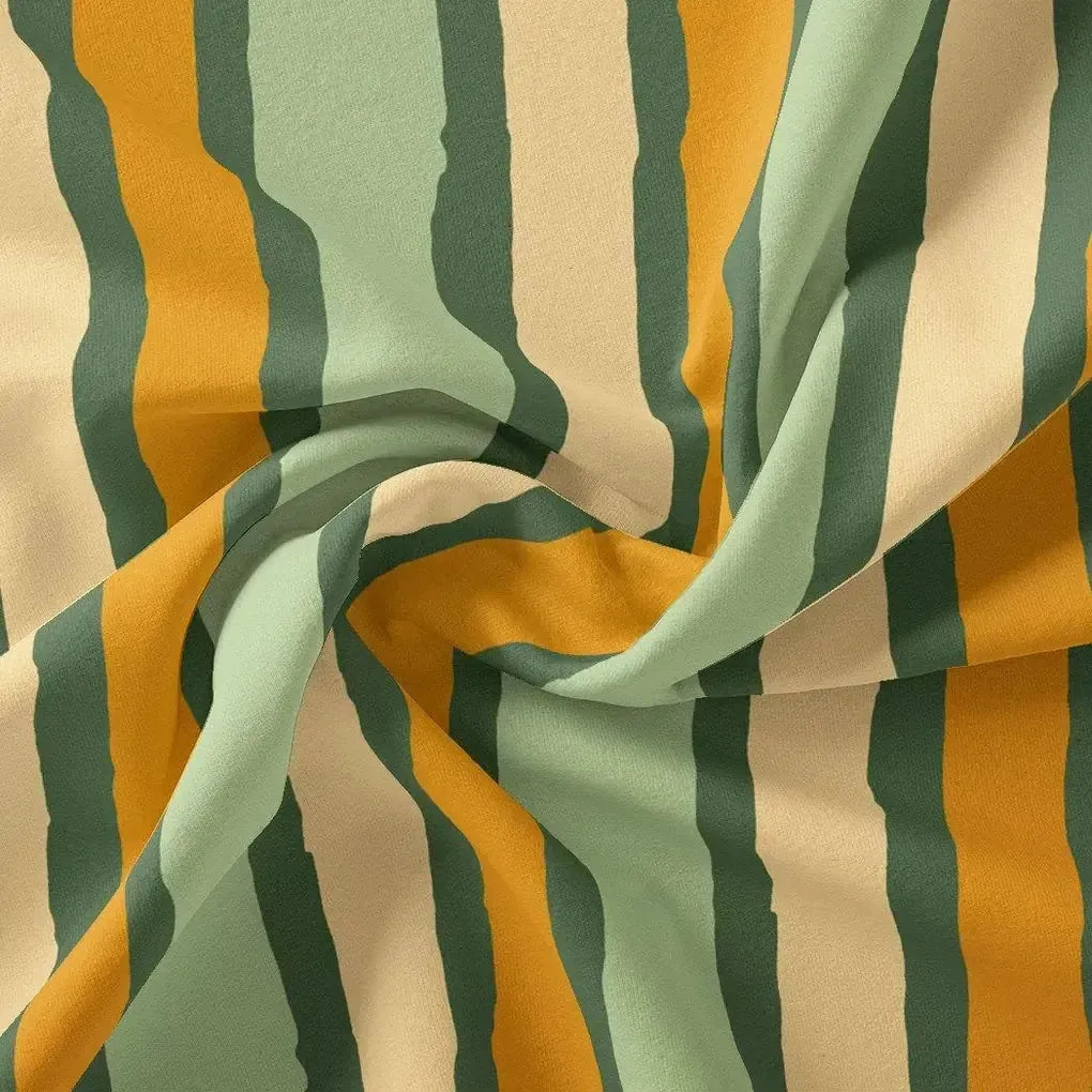 Yellow Green Stripes Digital Printed Fabric - Kora Silk – ks 0 ta07540 110 yellow green stripes digital printed fabric kora silk 1