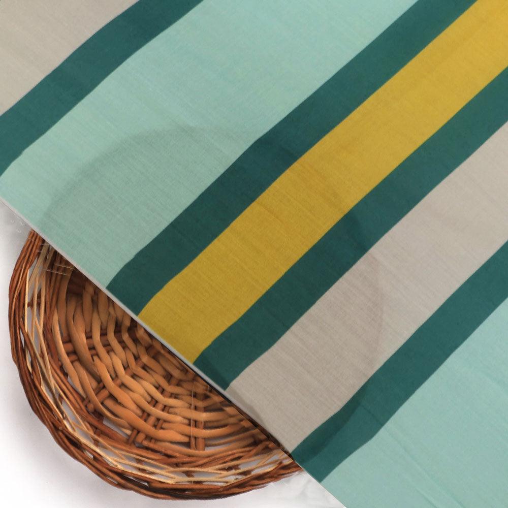 Green And Yellow Stripes Combo Digital Printed Fabric  - Kora Silk – ks 0 ta07542 110 green and yellow stripes combo digital printed fabric kora silk 2