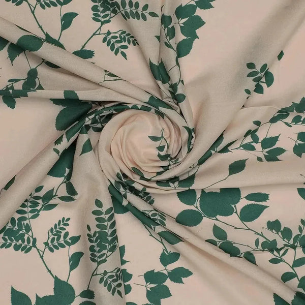 Olive Stalk And Leaves Digital Printed Fabric - Kora Silk – ks 0 ta07593 110 olive stalk and leaves digital printed fabric kora silk 1