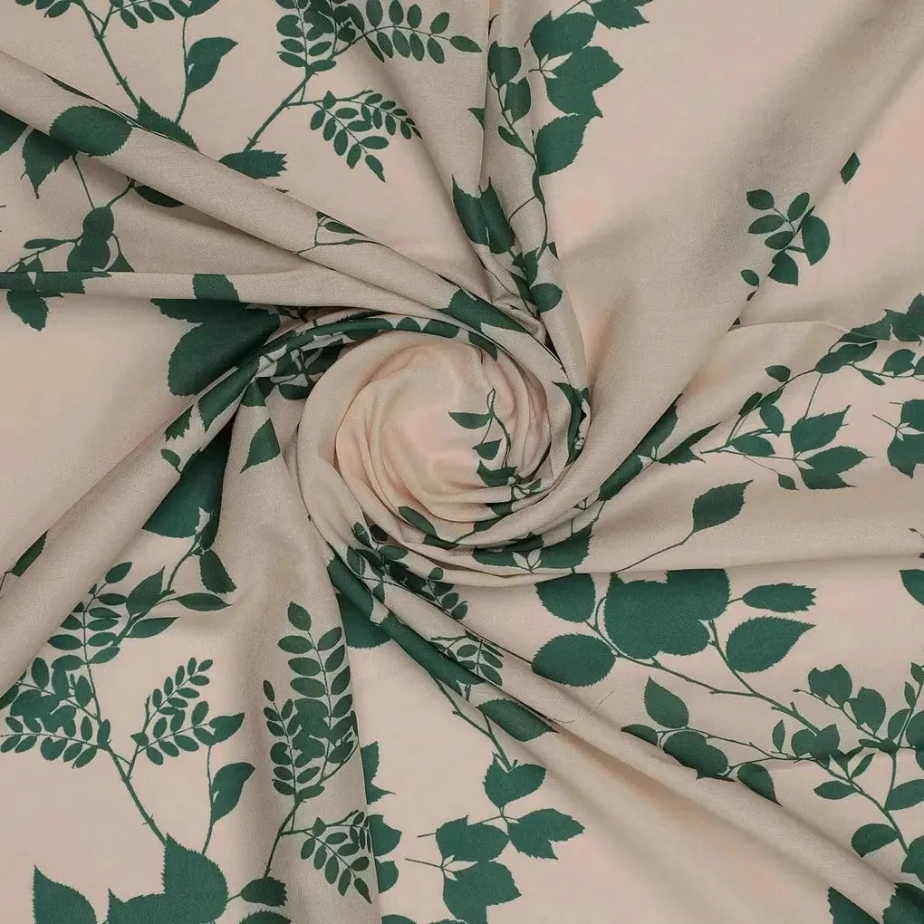 Olive Stalk And Leaves Digital Printed Fabric - Kora Silk – ks 0 ta07593 110 olive stalk and leaves digital printed fabric kora silk 1