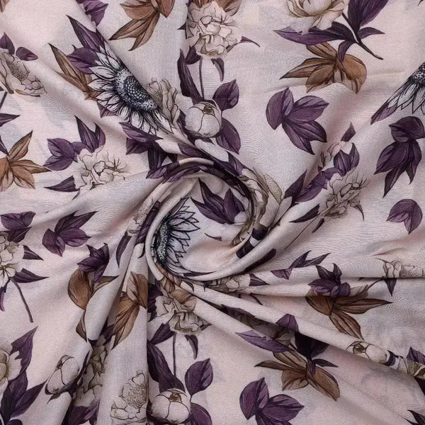 Vintage Look Flower Digital Printed Fabric - Kora Silk – ks 0 ta07596 110 vintage look flower digital printed fabric kora silk 1