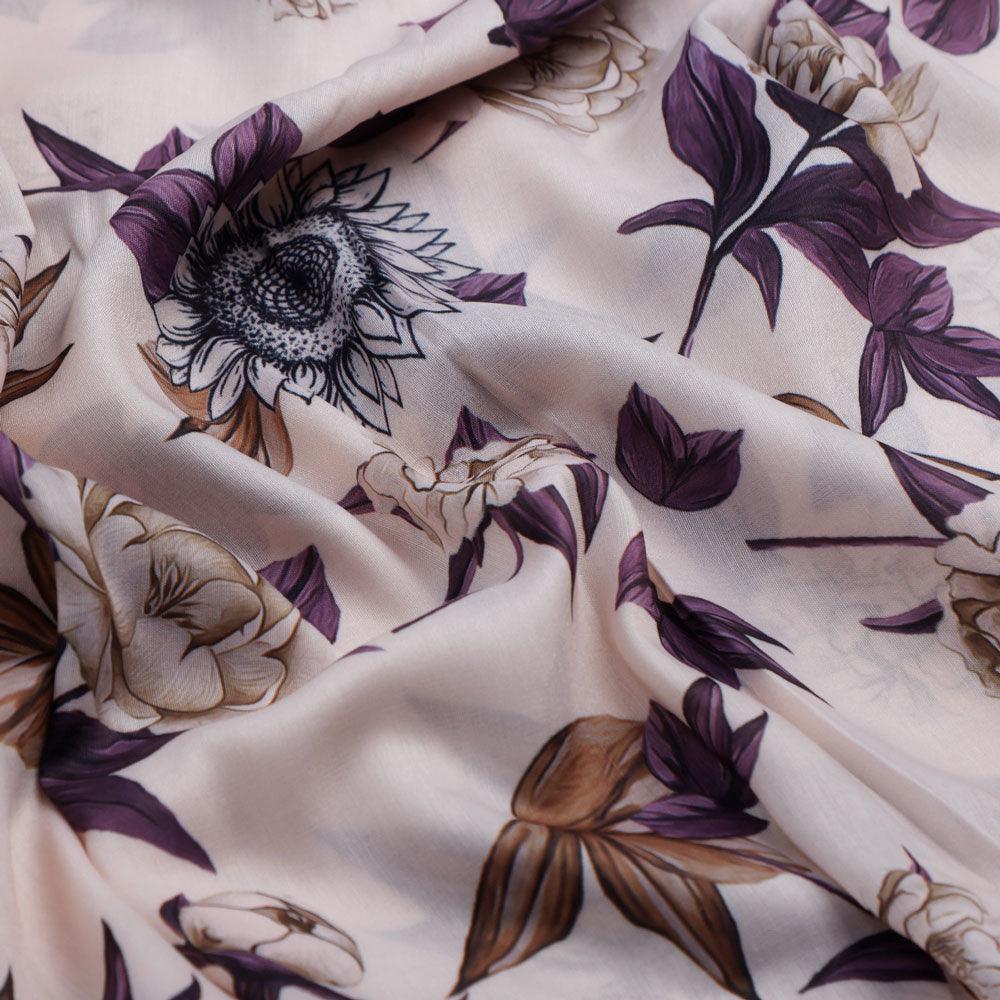 Vintage Look Flower Digital Printed Fabric - Kora Silk – ks 0 ta07596 110 vintage look flower digital printed fabric kora silk 3