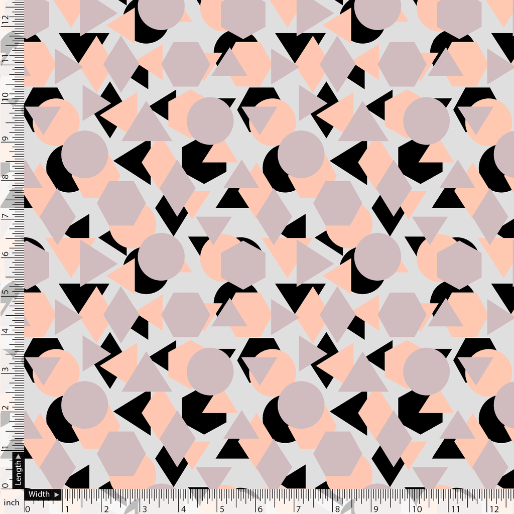 Colourful Geometric Shape Digital Printed Fabric - Kora Silk – ks 0 ta07611a 110 colourful geometric shape digital printed fabric kora silk 5