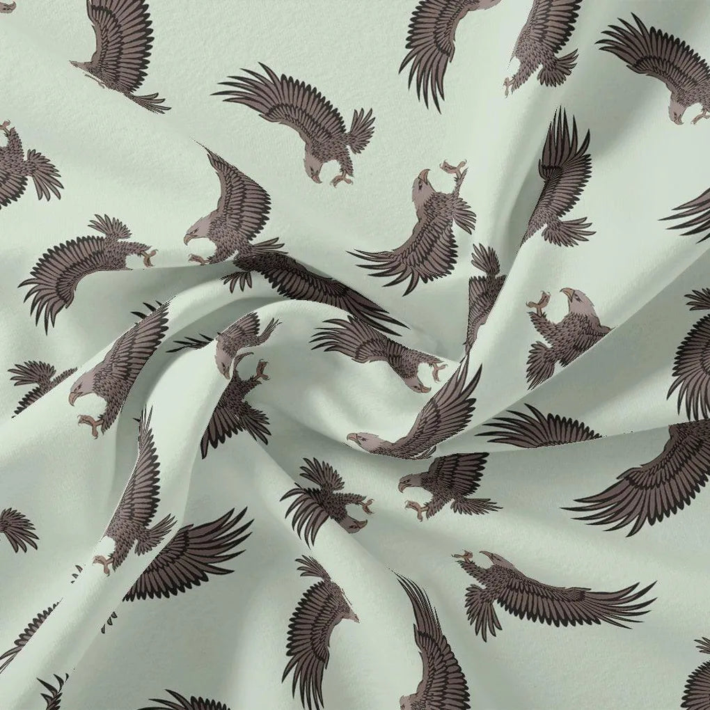 Seamless Eagle Bird Pattern Digital Printed Fabric - Kora Silk – ks 0 ta08265p 110 seamless eagle bird pattern digital printed fabric kora silk 1