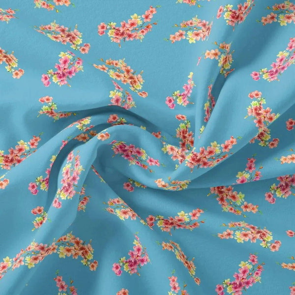Ditsy Leaf Love Digital Printed Fabric - Kora Silk – ks 0 ta08283 110 ditsy leaf love digital printed fabric kora silk 1