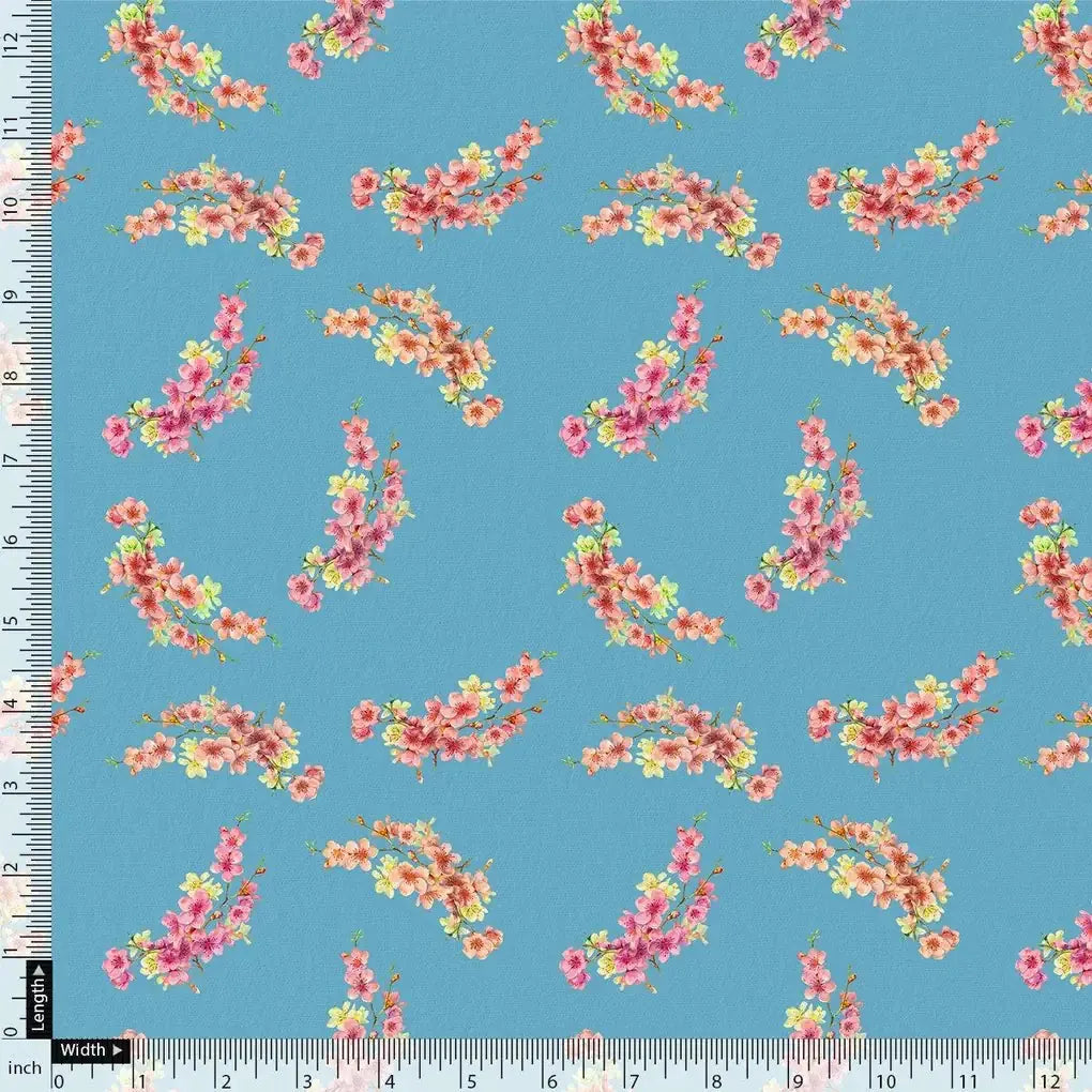 Ditsy Leaf Love Digital Printed Fabric - Kora Silk – ks 0 ta08283 110 ditsy leaf love digital printed fabric kora silk 4