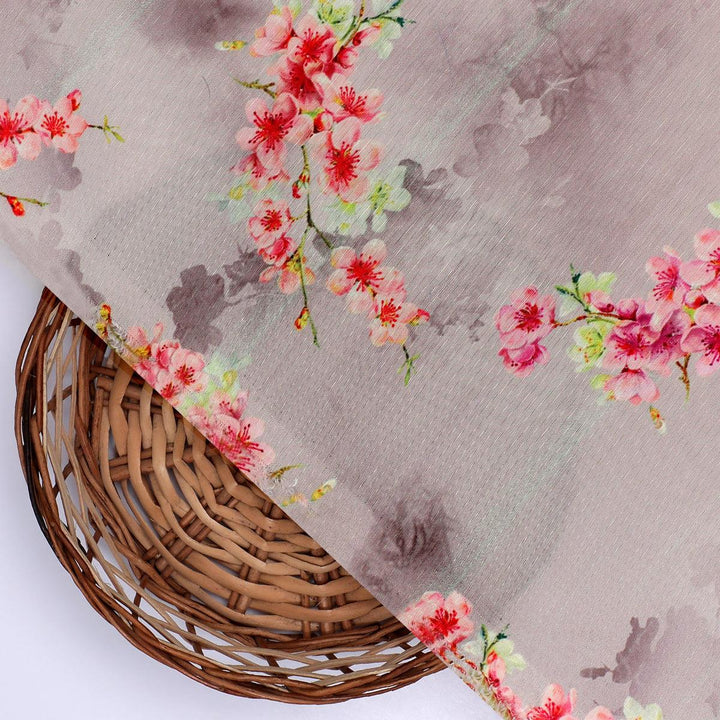 Ditsy Cool Summer Pattern Digital Printed Fabric - Kora Silk - FAB VOGUE Studio®