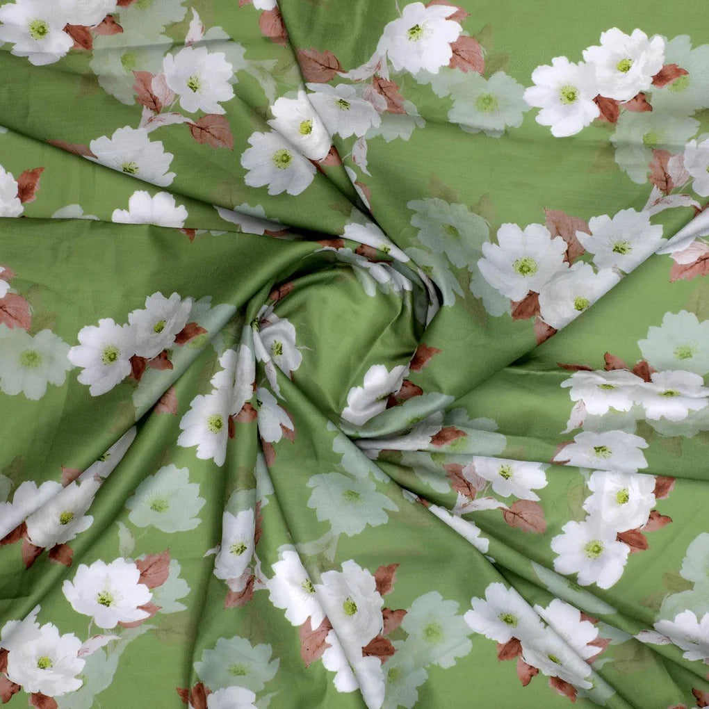 Lovely White Rose Digital Printed Fabric - Kora Silk – ks 0 ta08334p4 110 lovely white rose digital printed fabric kora silk 1