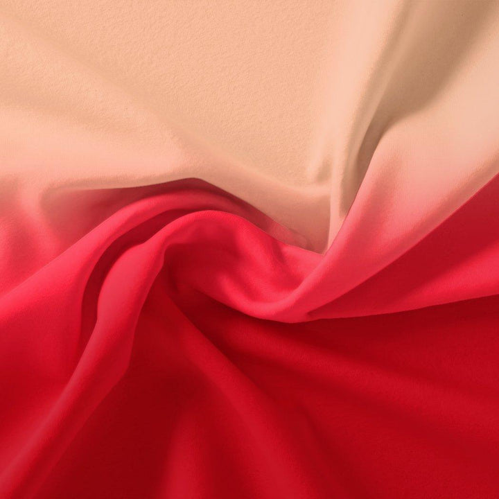 Beautiful Three Colour Gradients Digital Printed Fabric - Kora Silk - FAB VOGUE Studio®