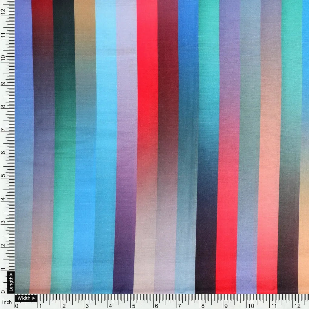 Rainbow Blurry Serpentine Strips Digital Printed Fabric - Kora Silk – ks 0 ta08671 110 rainbow blurry serpentine strips digital printed fabric kora silk 4
