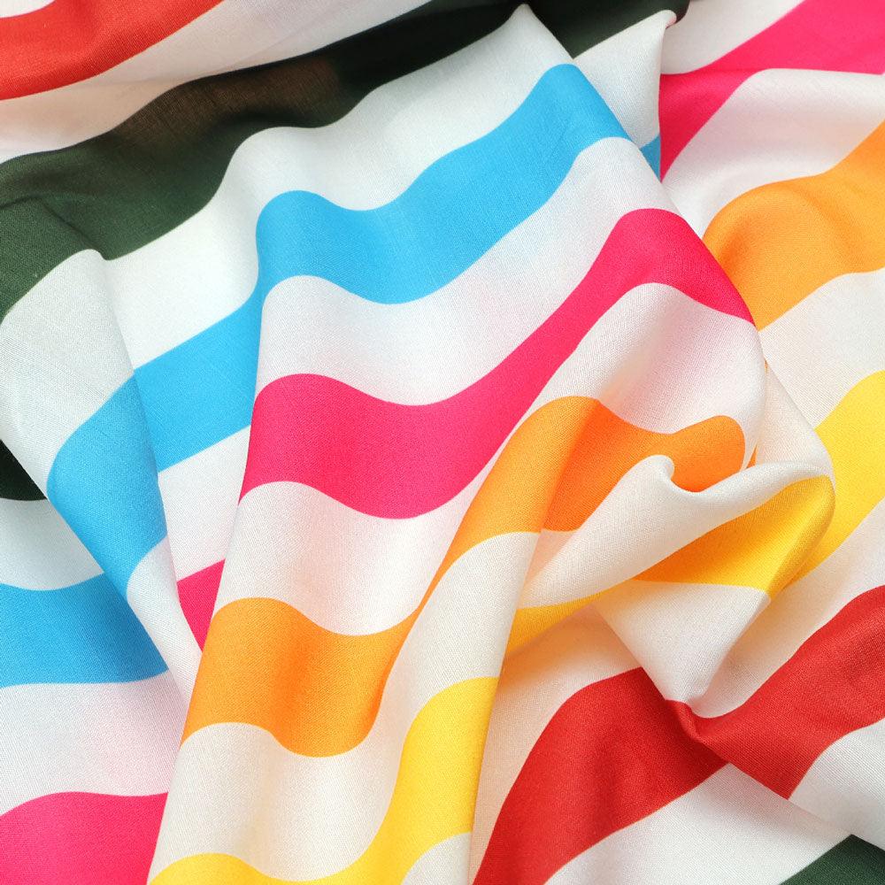 Morden Rainbow Strips Printed Fabric - Kora Silk – ks 0 ta08736 110 morden rainbow strips printed fabric kora silk 3