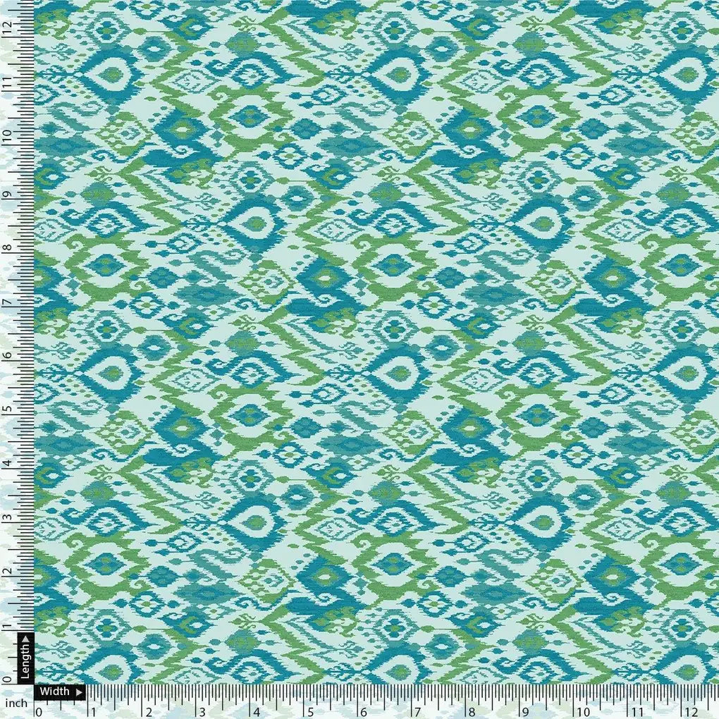 Morden Ikat Blurry Skyblue Digital Printed Fabric - Kora Silk – ks 0 ta08829 110 morden ikat blurry skyblue digital printed fabric kora silk 4
