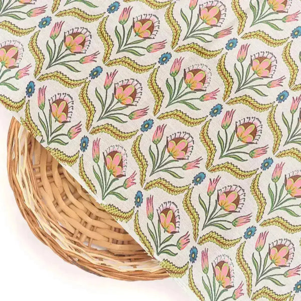 Green Leaves With Flower Digital Printed Fabric – ks 0 ta0957 110 green leaves with flower digital printed fabric 2 - alternate view