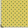 Lemon Yellow Small And Single Motif Allover Digital Printed Fabric - Kora Silk – ks 0 ta7590p2 110 lemon yellow small and single motif allover digital printed fabric kora silk 4