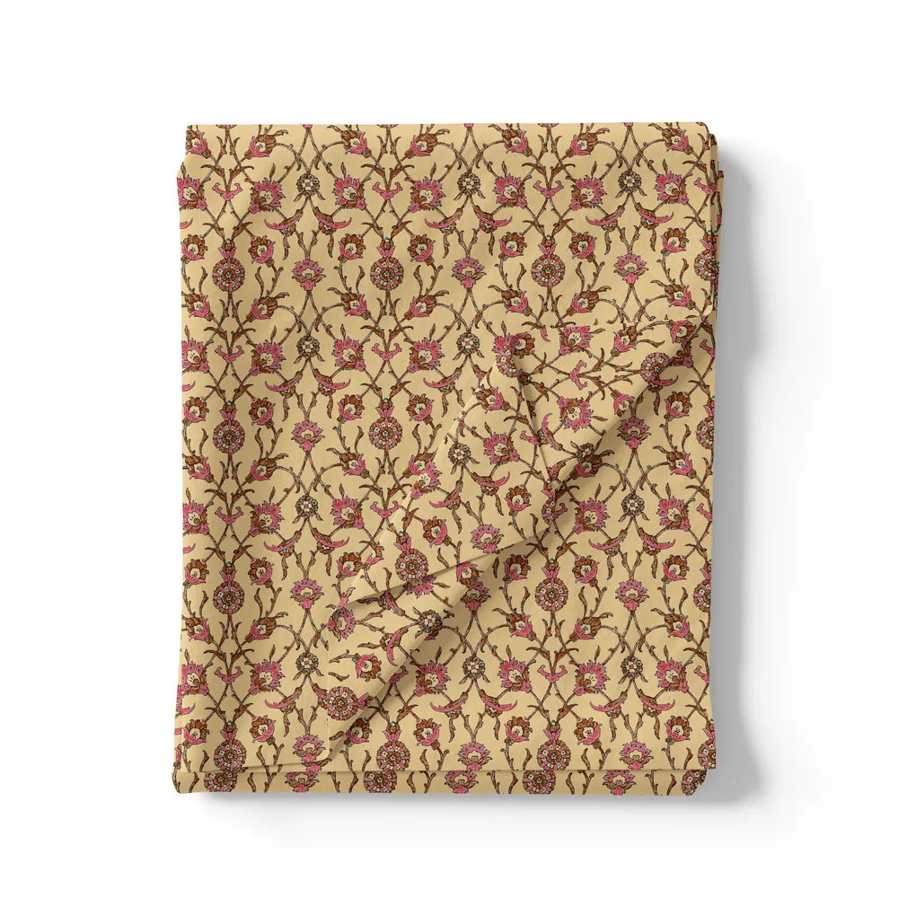 Coffee Baroque Linen Printed Fabric Material – li 0 ma013964 110 coffee baroque linen printed fabric material 3