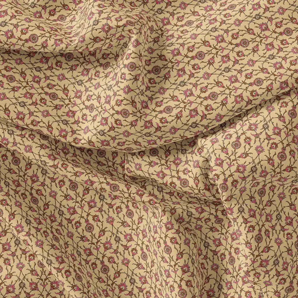 Coffee Baroque Linen Printed Fabric Material – li 0 ma013964 110 coffee baroque linen printed fabric material 4