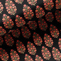 Red Floral Laying Over Black Digital Printed Fabric – mu 0 0ma09632 110 red floral laying over black digital printed fabric 2