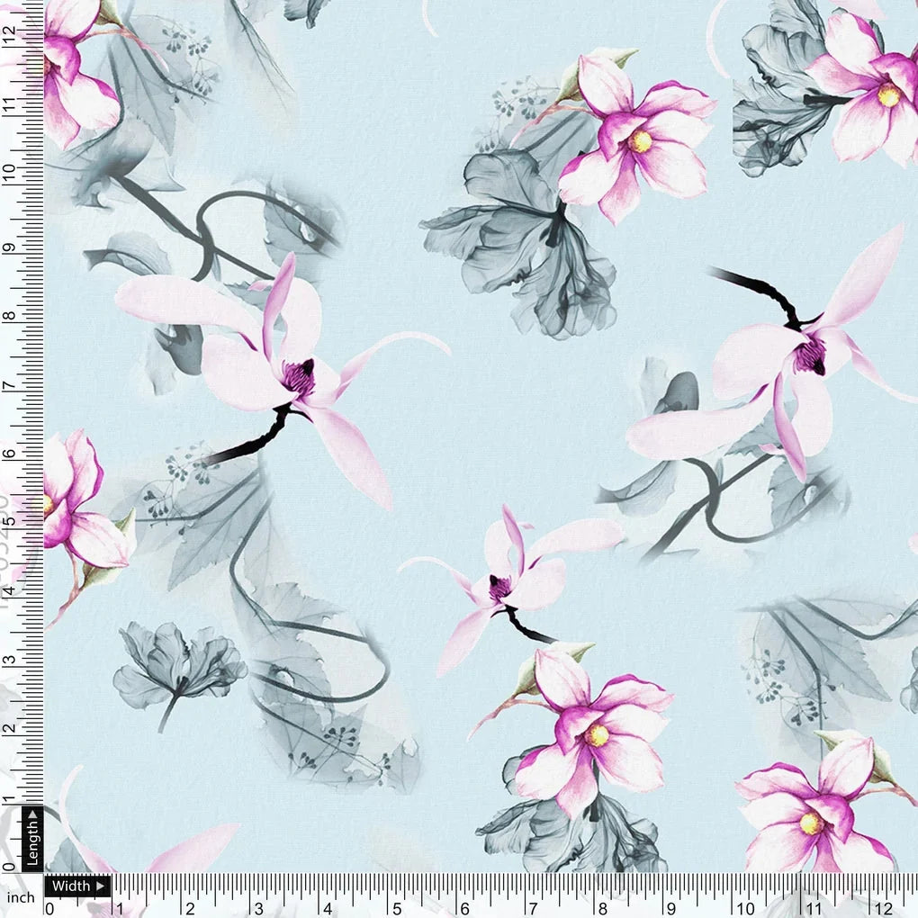 Blue Floral Digital Printed Fabric – mu 0 0ta05260 blue 110 blue floral digital printed fabric 4