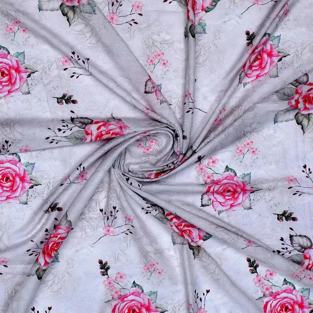 Beautiful Floating Pink Rose Digital Printed Fabric – mu 0 0ta06472 110 beautiful floating pink rose digital printed fabric 1