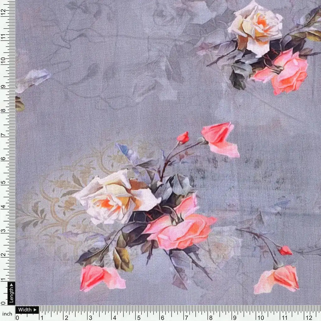 Pixel Floral Laying Over Grey Digital Printed Fabric – mu 0 0ta06804p1 110 pixel floral laying over grey digital printed fabric 4