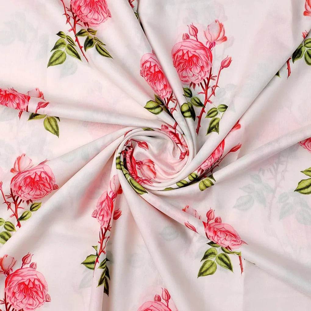 Red Rose Laying Over Peach Base Digital Printed Fabric – mu 0 0ta07107p11 110 red rose laying over peach base digital printed fabric 1