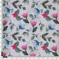 Flower With Olive Leaf Digital Printed Fabric - Muslin – mu 0 ma0109 110 flower with olive leaf digital printed fabric muslin 4