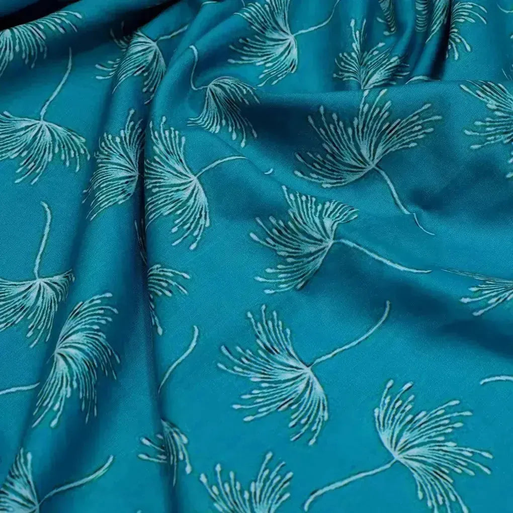 White Floating Flower Digital Printed Fabric - Muslin – mu 0 ma0139 110 white floating flower digital printed fabric muslin 2