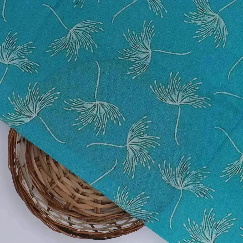 White Floating Flower Digital Printed Fabric - Muslin – mu 0 ma0139 110 white floating flower digital printed fabric muslin 3