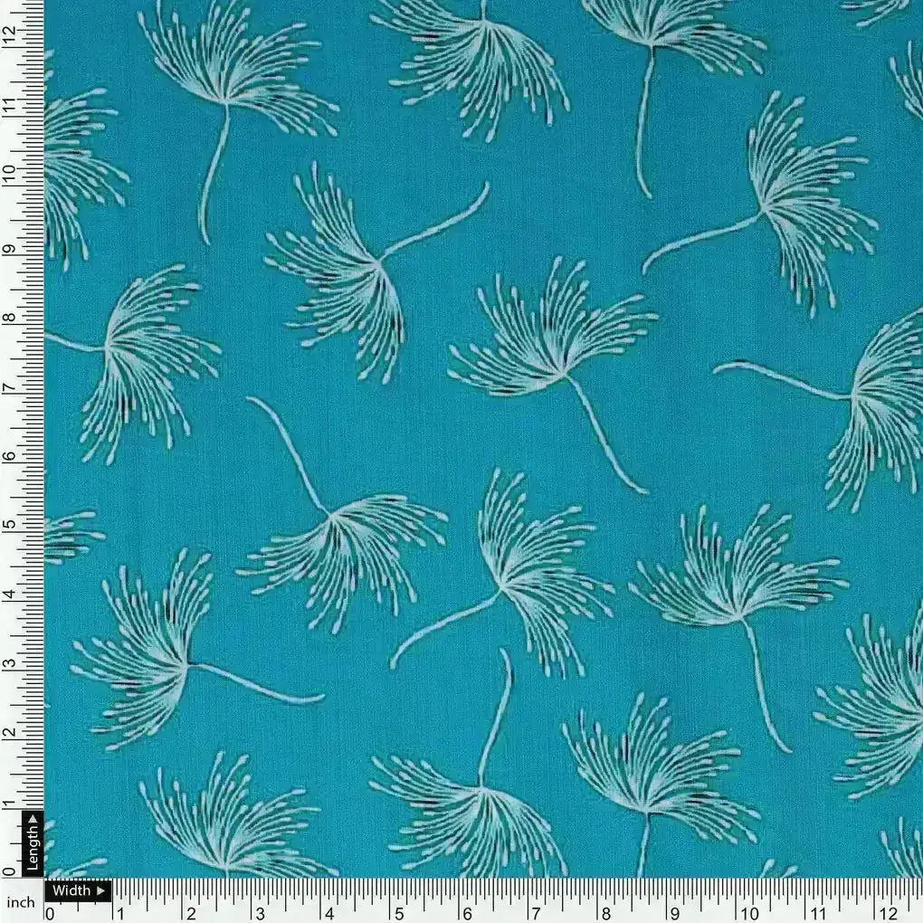 White Floating Flower Digital Printed Fabric - Muslin – mu 0 ma0139 110 white floating flower digital printed fabric muslin 4