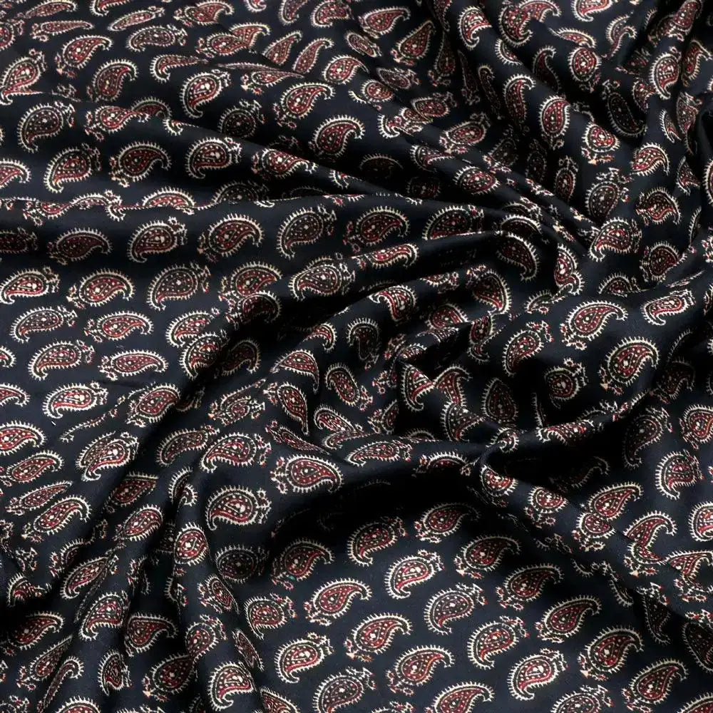 Paisley Seamless over Black Digital Printed Fabric – mu 0 ma03067 110 paisley seamless over black digital printed fabric 3
