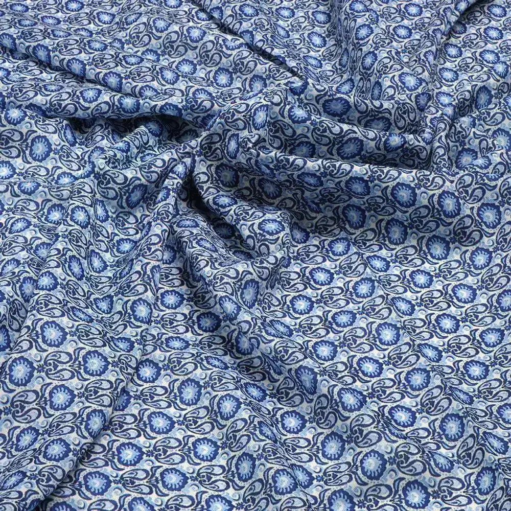 Tiny Blue Motif Allover Digital Printed Fabric - Muslin – mu 0 ma0405 110 tiny blue motif allover digital printed fabric muslin 1