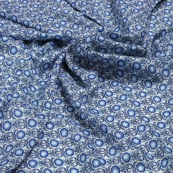 Tiny Blue Motif Allover Digital Printed Fabric - Muslin – mu 0 ma0405 110 tiny blue motif allover digital printed fabric muslin 1