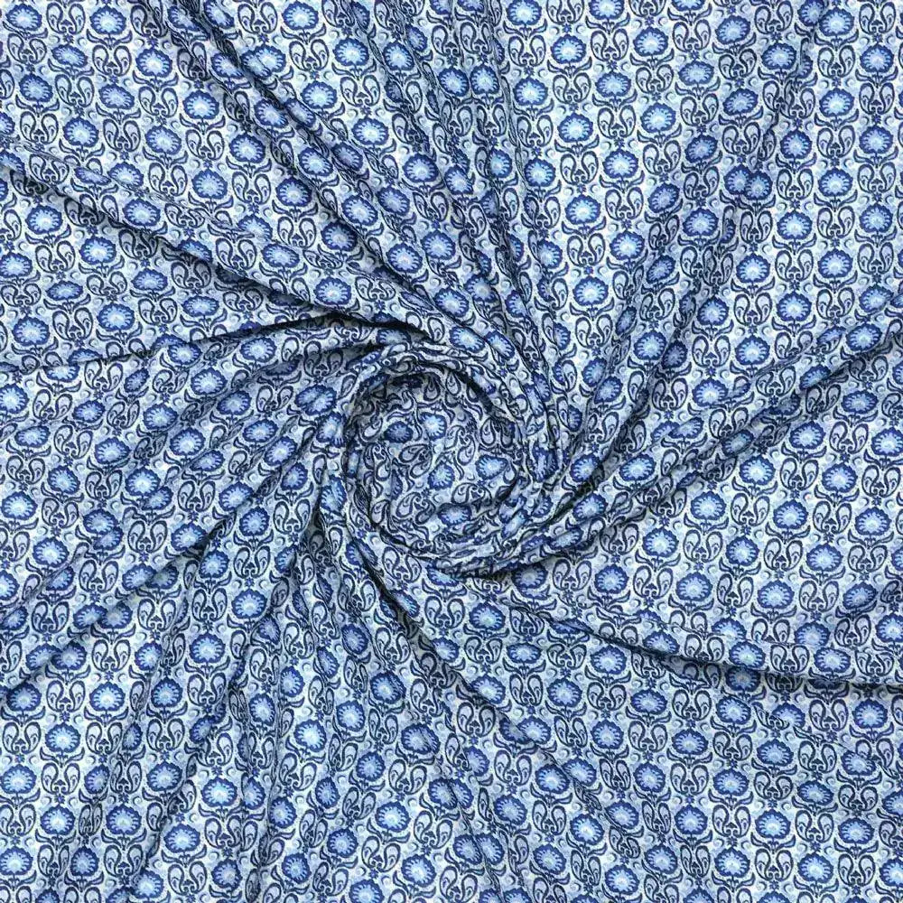 Tiny Blue Motif Allover Digital Printed Fabric - Muslin – mu 0 ma0405 110 tiny blue motif allover digital printed fabric muslin 2
