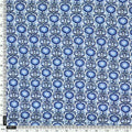 Tiny Blue Motif Allover Digital Printed Fabric - Muslin – mu 0 ma0405 110 tiny blue motif allover digital printed fabric muslin 4