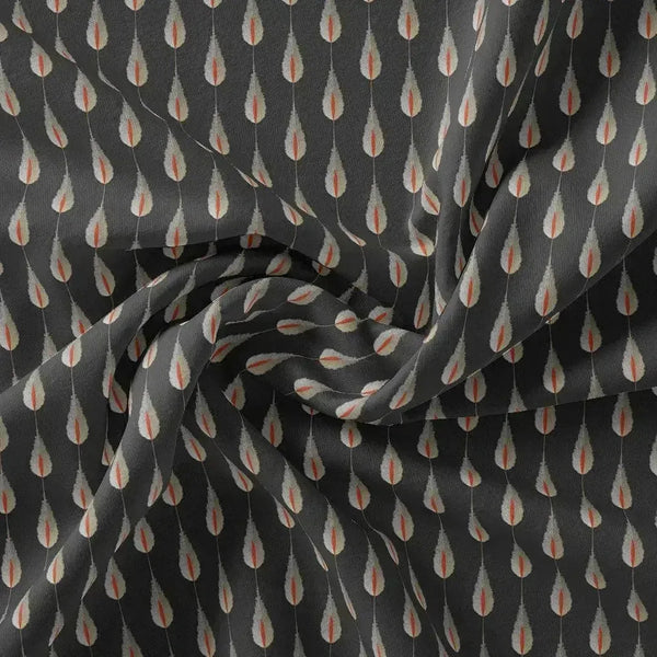 Feather Stripes Digital Printed Fabric - Muslin – mu 0 ma05232 110 feather stripes digital printed fabric muslin 1
